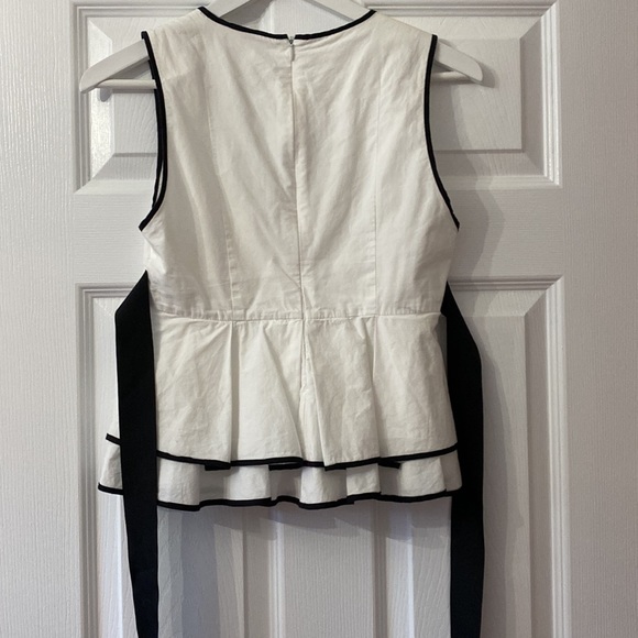 Zara Trafaluc Collection sleeveless peplum top with waist tie size XS - Picture 3 of 4